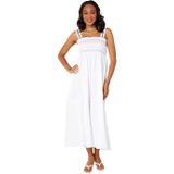 1.STATE Topstiched Smocked Bodice Maxi Dress