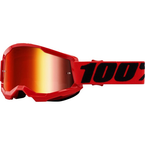  100% STRATA 2 Mirrored Lens Goggles - Bike