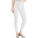 Womens 7 For All Mankind High-Waist Ankle Skinny in Slim Illusion White