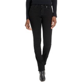 Womens 7 For All Mankind B(air) Kimmie Straight in Rinse Black