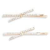 8 Other Reasons Caviar 2-Pack Crystal Hair Clips_GOLD