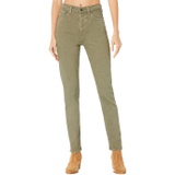 AG Adriano Goldschmied Alexxis Vintage High-Rise Slim Straight in 3 Years Sulfur Armory Green