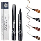 AWCCXMYM 2PCS(Black) Eyebrow Tattoo Pen - Microblading Eyebrow Pencil - Easily Draw Natural Eyebrows