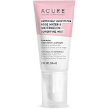Acure Seriously Soothing Rosewater & Watermelon Superfine Mist | 100% Vegan | For Dry to Sensitive Skin | Instant Hydration & Dewy Glowing Goodness | 2 Fl Oz (ET1192)