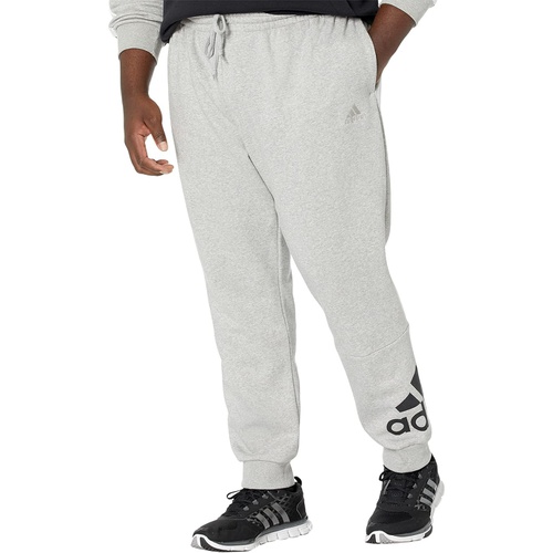 아디다스 Adidas Big & Tall Big Logo Tapered Cuff Fleece Pants