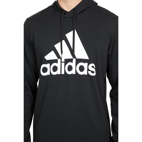 아디다스 Adidas Big Logo Single Jersey Pullover Hoodie
