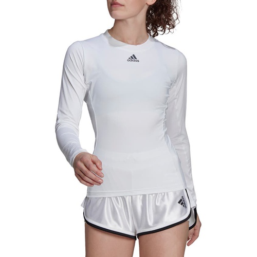 아디다스 adidas Tennis Freelift Long Sleeve T-Shirt_WHITE/ BLACK