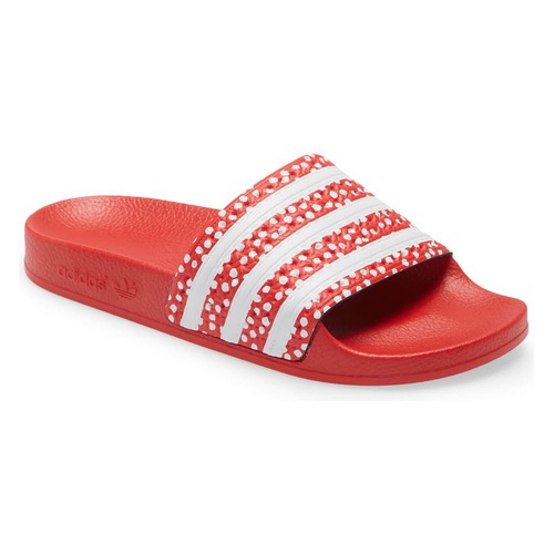 아디다스 adidas Adilette Sport Slide Sandal_WHITE/ VIVID RED/ WHITE
