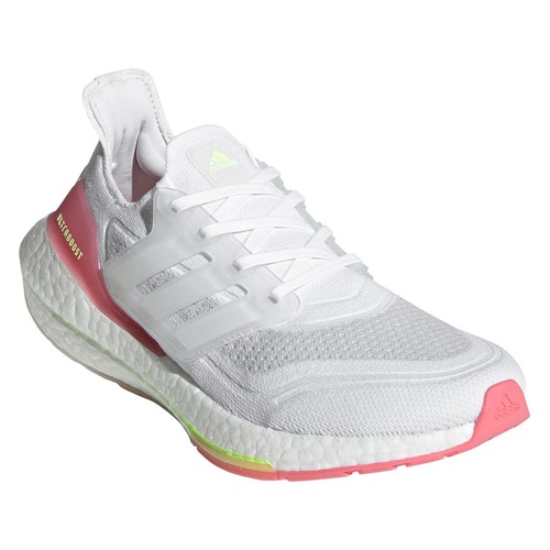 아디다스 adidas UltraBoost 21 Running Shoe_WHITE/ WHITE/ HAZY ROSE