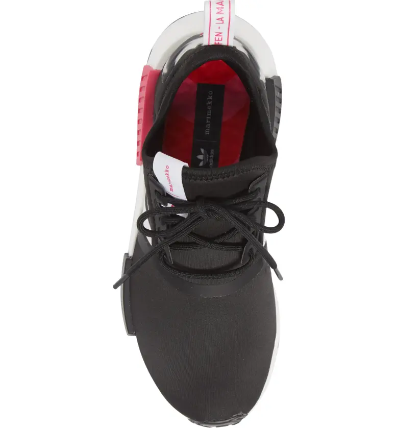 아디다스 adidas x Marimekko NMD R1 Primegreen Sneaker_CORE BLACK/ MAGENTA/ WHITE
