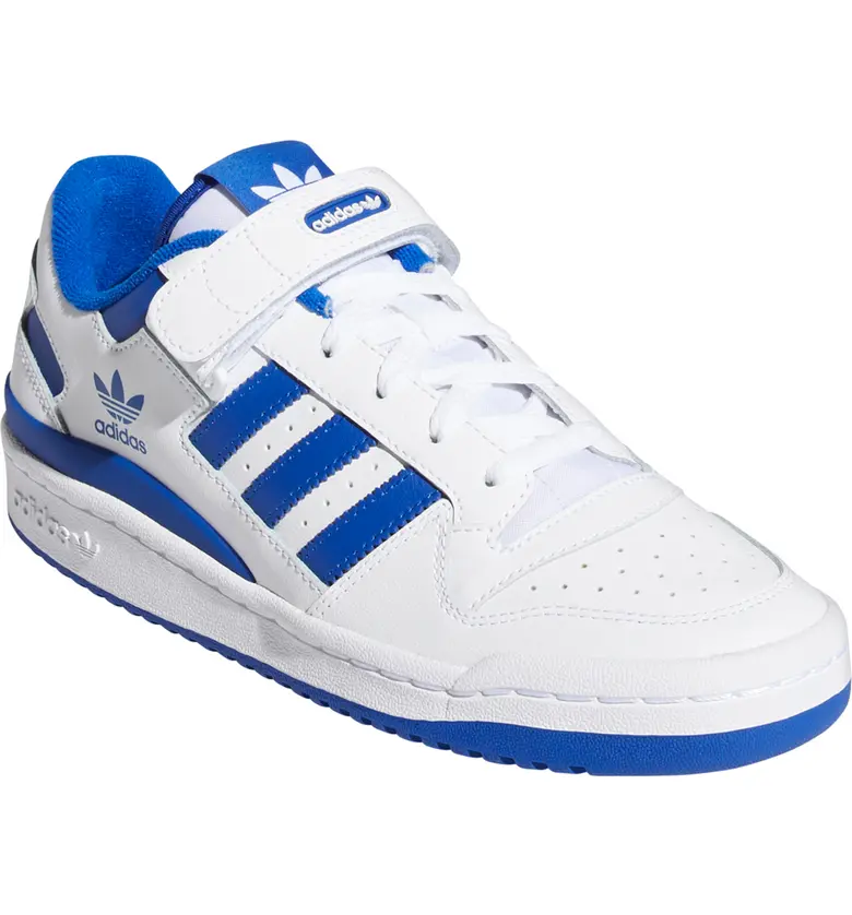 아디다스 adidas Forum Low Sneaker_WHITE/ TEAM ROYAL BLUE/ WHITE