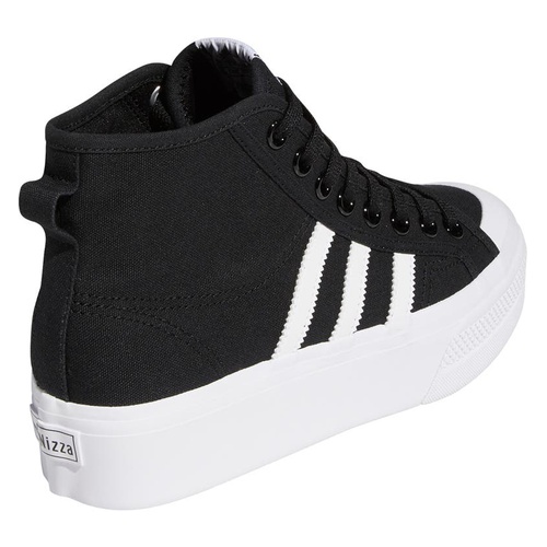 아디다스 adidas Nizza Mid Top Platform Sneaker_BLACK/ WHITE/ WHITE