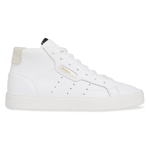 아디다스 adidas Sleek Mid Sneaker_WHITE/ WHITE/ CRYSTAL WHITE