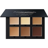 Aesthetica Cosmetics Cream Contour and Highlighting Makeup Kit - Contouring Foundation / Concealer Palette - Vegan & Cruelty Free - Step-by-Step Instructions Included