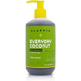 Alaffia EveryDay Coconut Face Cleanser. For All Skin Types. Leaves Skin Fresh, and Hydrated with Fair Trade Coconut Oil and Neem. Vegan, Cruelty Free, No Parabens (Purely Coconut)