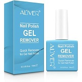 Aliver Gel Nail Polish Remover, Easily & Quickly Removes Soak-Off Gel Nail Polish, Professional Nail Polish Remover, Protect Your Nails, Take effect in 3-5 Minutes, 0.5 Fl Oz