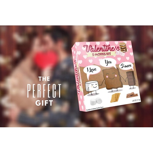  All Day Gifts Valentines Day Smores Kit Gift for Him or Her - Great Gift for Boyfriend, Girlfriend, Husband, Wife