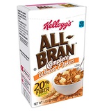 Kelloggs All-Bran Complete Wheat Flakes, Breakfast Cereal, Excellent Source of Fiber, Single Serve, 1.13 oz Box(Pack of 70)