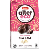 Alter Eco | Deep Dark Sea Salt Truffles | 58% Pure Dark Cocoa, Organic Dark Chocolate Truffles, 10 Truffle Bag