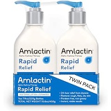 AmLactin Rapid Relief Restoring Lotion + Ceramides Twin Pack, (2) 7.9 Ounce Bottles, Paraben Free (0781712890)