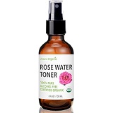 Amara Rose Water Toner Facial Spray - USDA Certified Organic - 100% Pure & Alcohol Free - 4 Oz