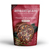 Amazin Graze Hazelnut Blackforest Granola 8.8oz- Healthy Breakfast Cereal  Nutrients Dense Snack with Dark Chocolate, Dried Cranberries & Cherries, Chia Seed, Natural Honey High i
