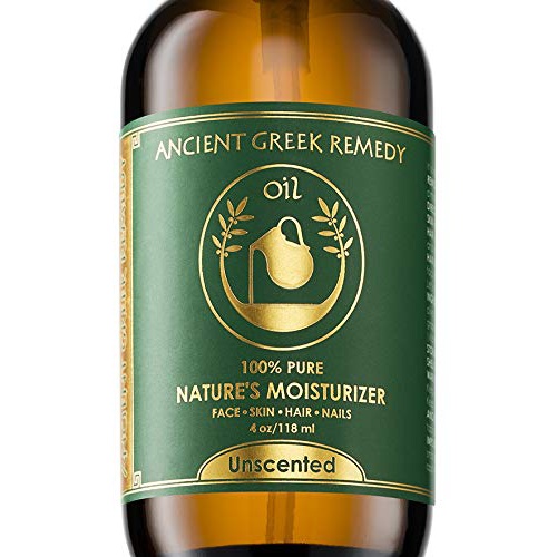  Ancient Greek Remedy Unscented Organic Blend of Cold Pressed Jojoba, Almond, Olive, Grapeseed, vitamin E, Sunflower oil. Best Face Moisturizer for Dry Sensitive Skin. Body and Facial Oils for Men and W