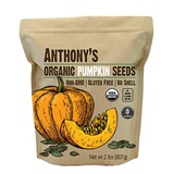 Anthonys Organic Pumpkin Seeds, 2 lb, Gluten Free, Non GMO, No Shell, Unsalted, Keto Friendly