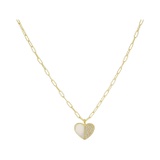 Argento Vivo Mother-of-Pearl Heart Necklace
