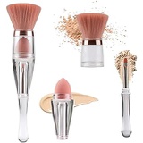 Arison Lashes Makeup brush three-in-one multi-function make-up brush including contour brush ip brush/eye shadow brush powder puff suitable for daily makeup