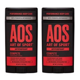 Art of Sport Mens Antiperspirant Deodorant (2-Pack) - Compete Scent - Antiperspirant for Men with Natural Botanicals Matcha and Arrowroot - Energizing Citrus Fragrance - Made for A