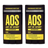 Art of Sport Mens Antiperspirant Deodorant (2-Pack) - Rise Scent - Antiperspirant for Men with Botanicals Matcha and Arrowroot - Fresh and Clean Fragrance - Made for Athletes - 2.7