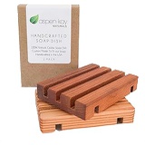 Aspen Kay Naturals 2 Pack Wood Soap Dish, 100% Natural Cedar, No Chemical Varnish, Lacquer or Stain is Used, Custom Made to Fit Our Soaps Exactly, Handmade in The USA (Soap Dish 2 Pack)