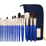 Bdellium Tools Professional Makeup Brush Golden Triangle Phase II - 15 pc. Brush Set with Stand-Up Pouch