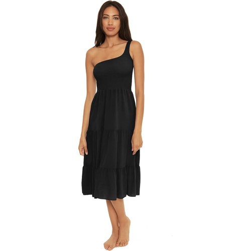 BECCA by Rebecca Virtue Ponza Crinkled Rayon Asymmetrical Dress Cover-Up