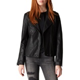 BLANKNYC Faux Leather Moto Jacket_ONYX