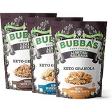 BUBBAS FINE FOODS HIGH OCTANE. LOW DRAG Bubbas Foods Keto Friendly Granola Variety Pack, 6oz (Pack of 3) | Gluten Free, Low Sugar Breakfast Cereal…