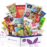 BUNNY · JAMES · Healthy Vegan Snacks Care Package: Mix of Vegan Cookies, Protein Bars, Chips, Vegan Jerky, Fruit & Nut Snacks, Great Vegan Gift Basket Alternative