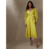 bananarepublic Celestial Blouson-Sleeve Maxi Dress
