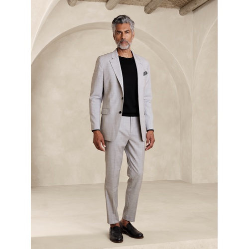 바나나리퍼블릭 Tailored-Fit Luxe Wool-Blend Suit Trouser