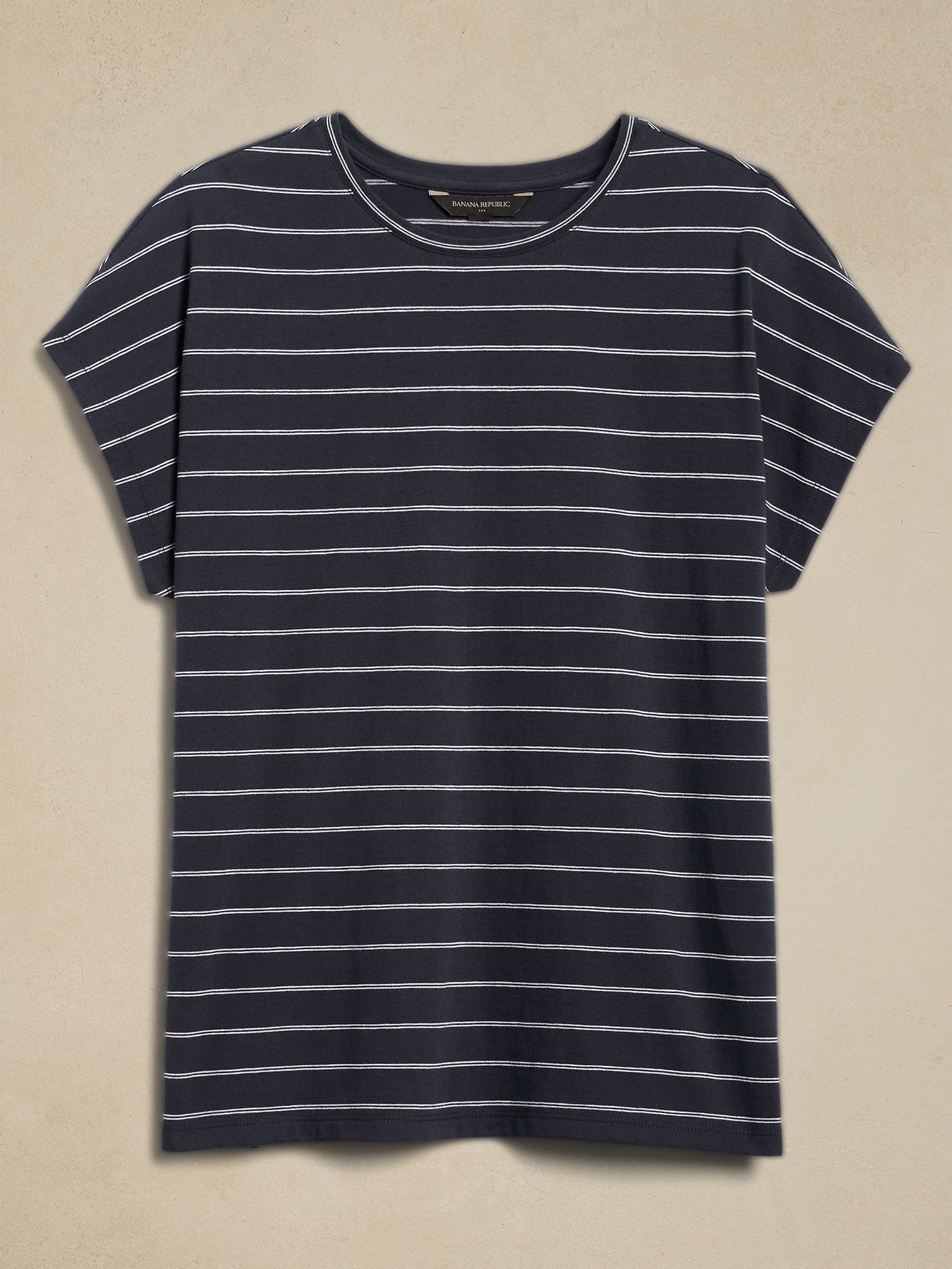 바나나리퍼블릭 Striped Dolman-Sleeve T-Shirt