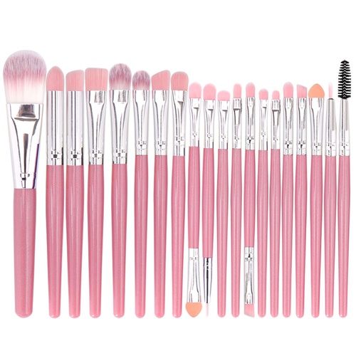  Banbo Makeup Brush Set, 20Pcs Professional Makeup Tools Premium Synthetic Foundation Powder Blush Shadow Brushes Concealers Eye Cosmetics Make Up Brushes Kit (Pink)