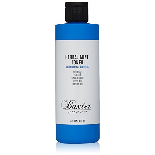  Baxter of California Herbal Mint Toner for Men | All Skin Types | Non-Drying | Paraben-Free | 8 Fl Oz