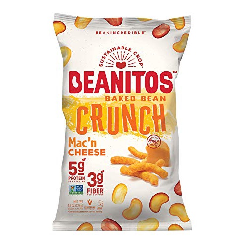  Beanitos Baked Bean Crunch, Macn Cheese, 4.5 Ounce - Gluten Free (Pack of 6)