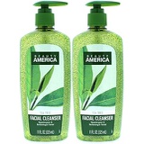 Beauty America Tea Tree Facial Cleansing Wash - with Jojoba Beads - 2 pack