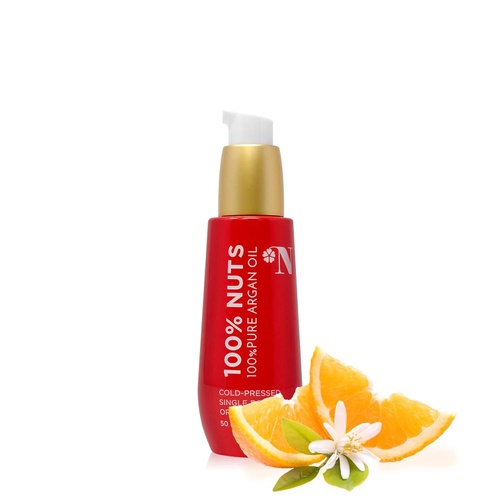  Beauty Nut Pure Argan Oil (Orange Blossom) 100% Organic and Natural Oil that Protects, Nourishes, and Repairs skin and hair with Vitamin E, C, Omega Fatty Acids