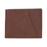 Ben Sherman Mens Manchester Slim Bifold Full-Grain Leather RFID Minimalist Gift Box Wallet