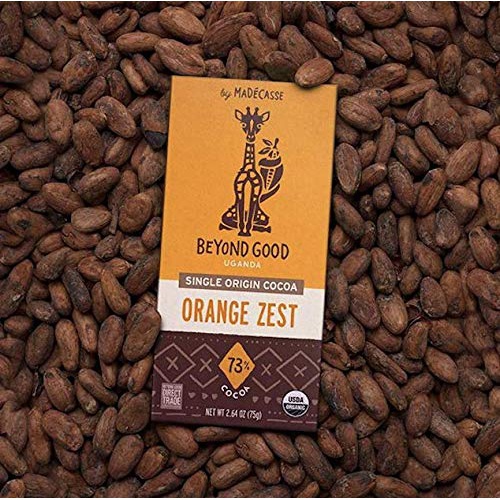  Beyond Good | Crispy Rice Dark Chocolate Bars, 6 Pack | Easter Chocolate | Organic, Direct Trade, Vegan, Kosher, Non-GMO | Single Origin Uganda Dark Chocolate