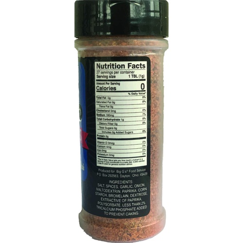  Original Barbecue BBQ Seasoning and Dry Rub, Award Winning, Special Blend of Herbs & Spices, Great on Everything! Grilling, Smoking, Roasting or Cooking! BIG 5.5oz JAR By: Big Gs F