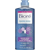 Biore Baking Soda Cleansing Micellar Water, AllInOne Cleanser and Makeup Remover, Gentle Face Cleanser, 13.5 Fl Oz
